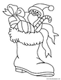 laminas para colorear dibujos de botas de navidad 01
